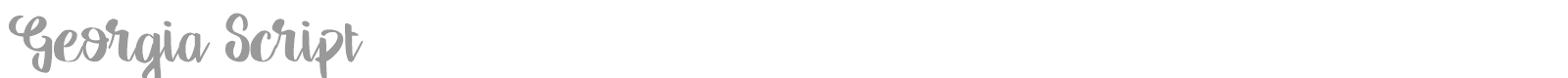 Georgia Script font preview